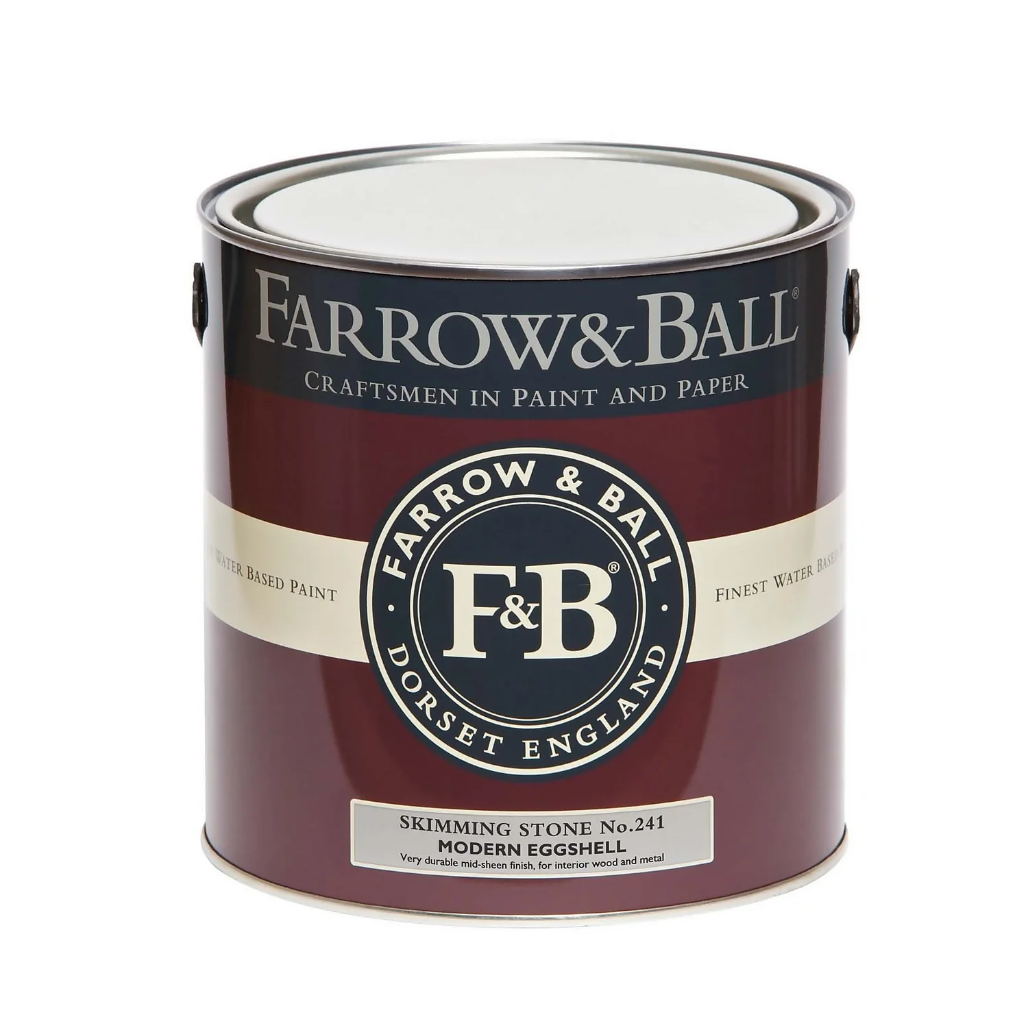 Farrow & Ball Modern Eggshell Paint Skimming Stone - 2.5L 4 Farrow & Ball Modern Eggshell Paint Skimming Stone - 2.5L - Image 4