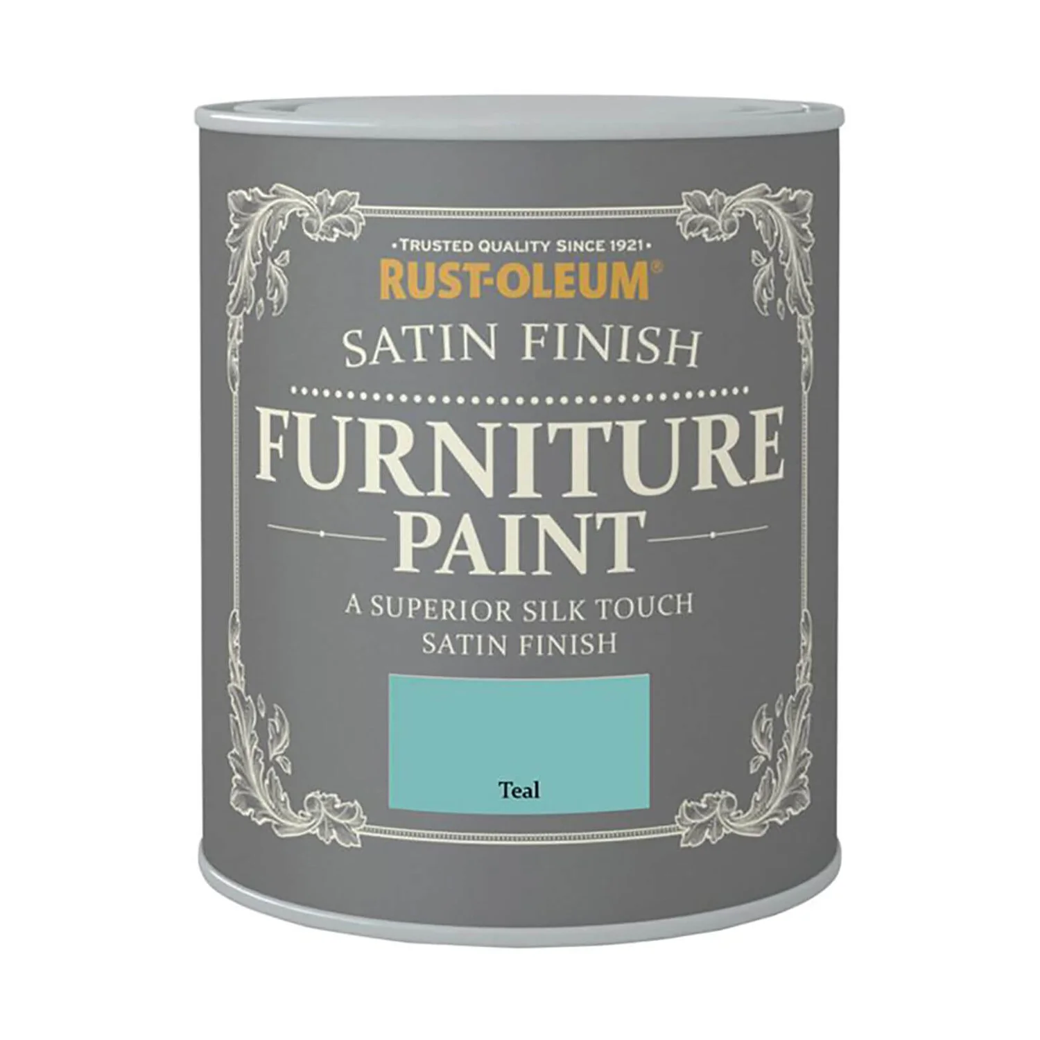 Rust-Oleum Satin Furniture Paint - Teal - 125ml 1 Rust-Oleum Satin Furniture Paint - Teal - 125ml