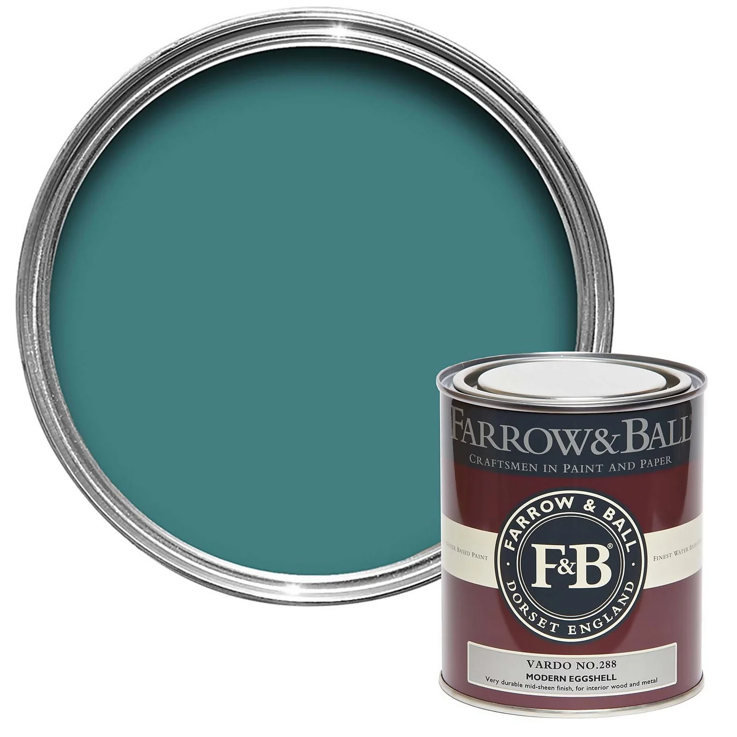 Farrow & Ball Modern Eggshell Paint Vardo - 750ml 1 Farrow & Ball Modern Eggshell Paint Vardo - 750ml