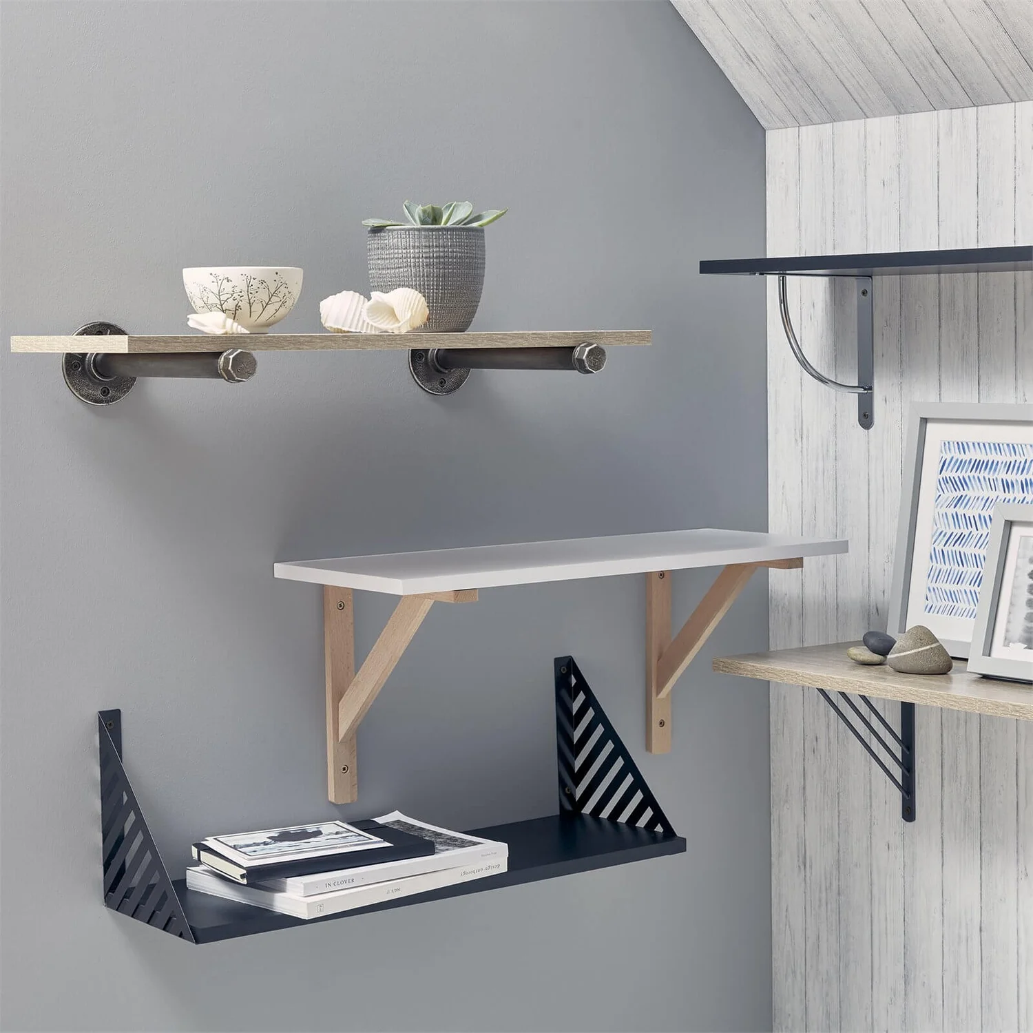 None Tri Bracket - Charcoal - 195x195mm 2 None Tri Bracket - Charcoal - 195x195mm - Image 2