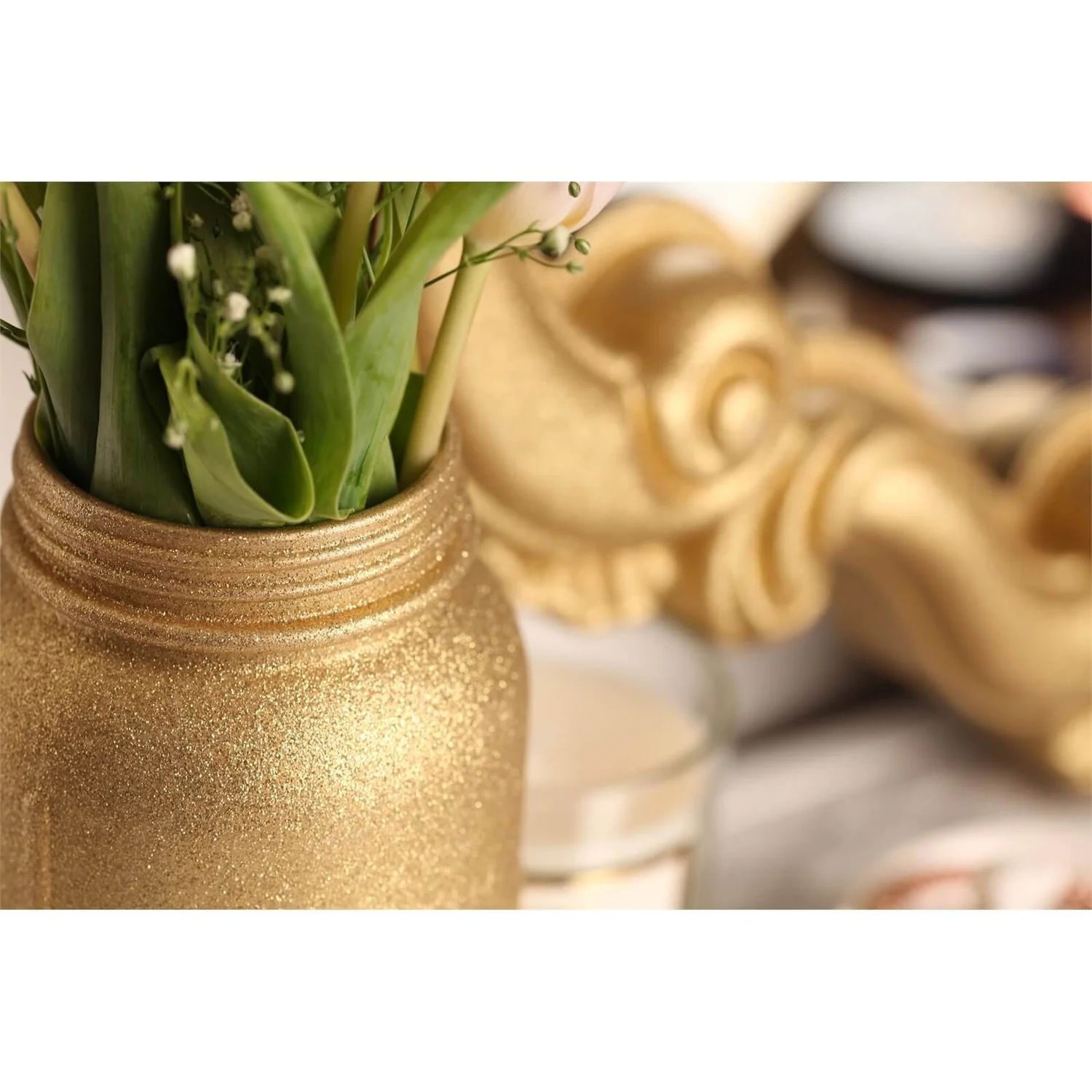 Rust-Oleum Gold - Glitter Spray Paint - 400ml 4 Rust-Oleum Gold - Glitter Spray Paint - 400ml - Image 4