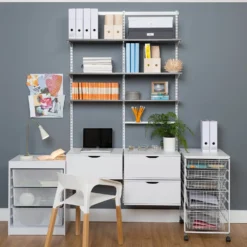 Shelf Grey Oak 1200x16x250mm 5 Shelf Grey Oak 1200x16x250mm -Cheap Deco Casa Store 12821480 8384832960703252