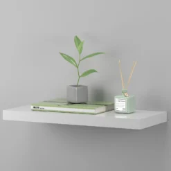 Floating Shelf - White Gloss - 600 X 240 X 38mm 8 Floating Shelf - White Gloss - 600 X 240 X 38mm -Cheap Deco Casa Store 12822023 1594876424034480