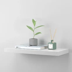 Matt White Floating Shelf - 600 X 240 X 38mm 6 Matt White Floating Shelf - 600 X 240 X 38mm -Cheap Deco Casa Store 12822027 1154876423405650