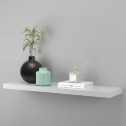 Floating Shelf - White Gloss - 900 X 240 X 38mm 8 Floating Shelf - White Gloss - 900 X 240 X 38mm -Cheap Deco Casa Store 12822047 2074876424925738