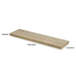 Floating Shelf - Sanoma Oak - 900 X 240 X 38mm -Cheap Deco Casa Store 12822050 1494964085563400
