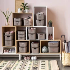 2 Pack Smartstore Wardrobe Basket Tag - Taupe -Cheap Deco Casa Store 12822346 2434833174166107