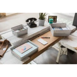 Curver My Style A5 Rectangular Plastic Storage Organiser - Grey -Cheap Deco Casa Store 12823029 7124833226800633