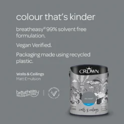 Crown Walls & Ceilings Matt Emulsion Paint City Break - 5L 13 Crown Walls & Ceilings Matt Emulsion Paint City Break - 5L -Cheap Deco Casa Store 12823259 1734969532979495