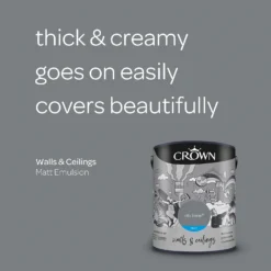 Crown Walls & Ceilings Matt Emulsion Paint City Break - 5L 12 Crown Walls & Ceilings Matt Emulsion Paint City Break - 5L -Cheap Deco Casa Store 12823259 1894969532881635