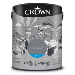 Crown Walls & Ceilings Matt Emulsion Paint City Break - 5L 17 Crown Walls & Ceilings Matt Emulsion Paint City Break - 5L -Cheap Deco Casa Store 12823259 3054969533244596