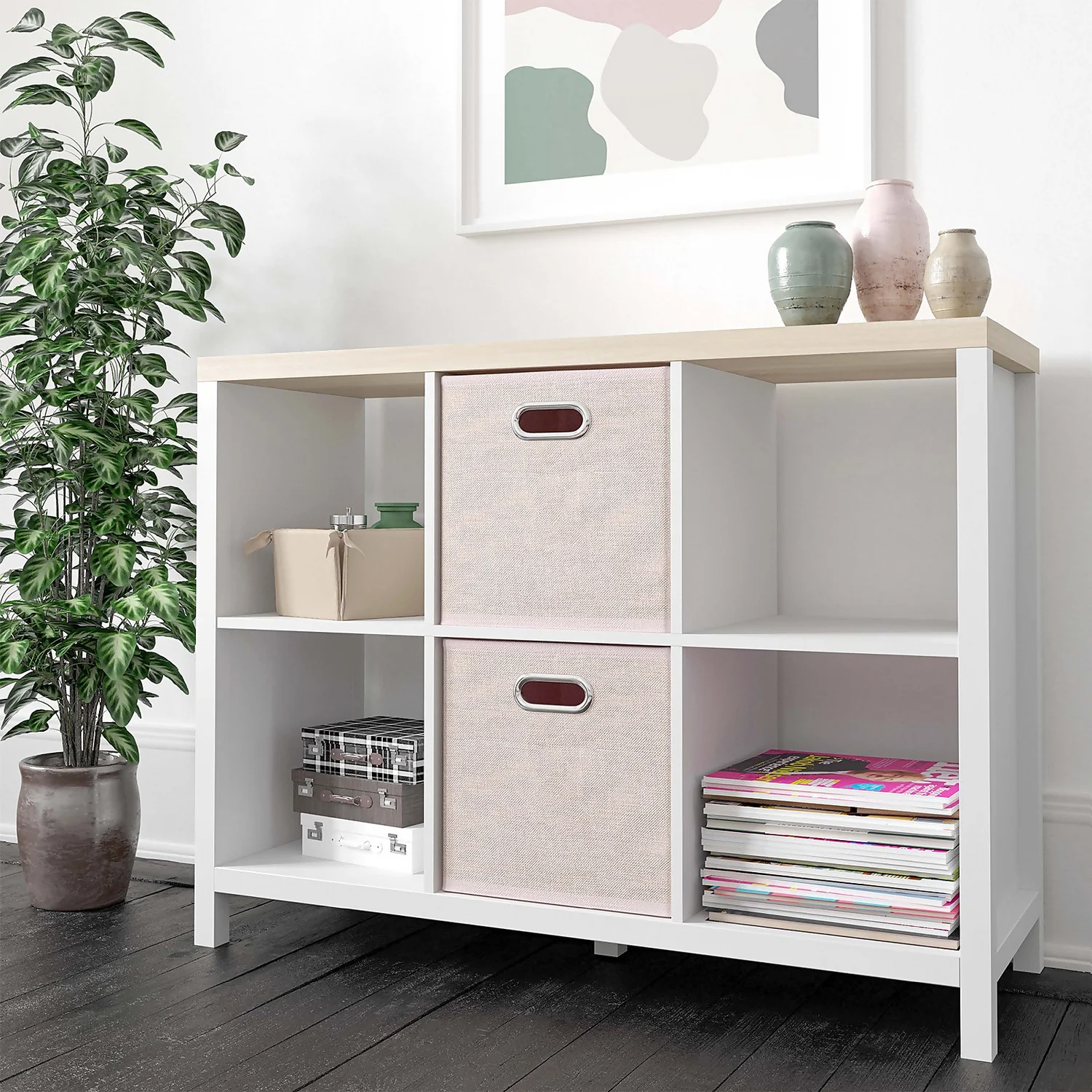 Clever Cube 2x3 Storage Unit With Legs - White 5 Clever Cube 2x3 Storage Unit With Legs - White - Image 5