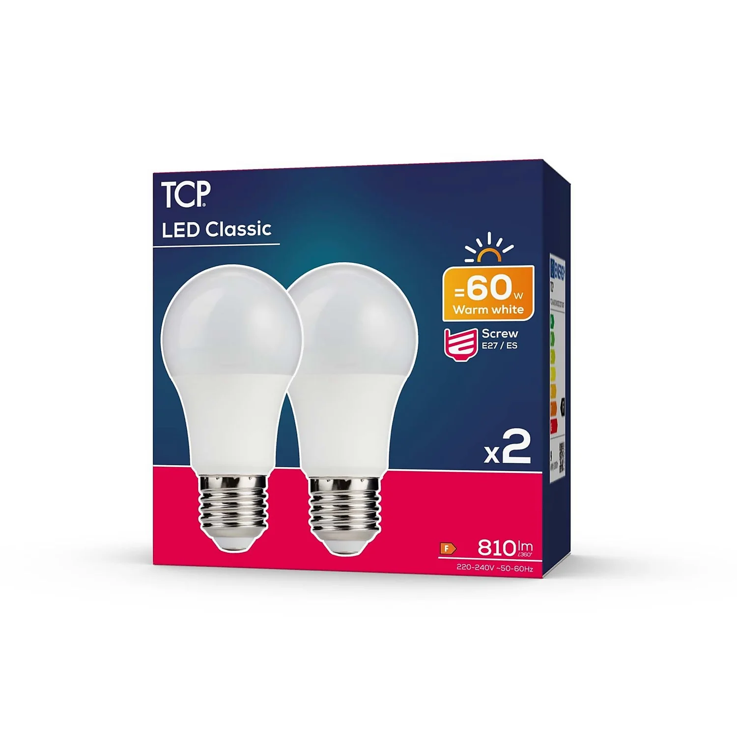 TCP LED Classic 60W ES Warm - 2 Pack 2 TCP LED Classic 60W ES Warm - 2 Pack - Image 2