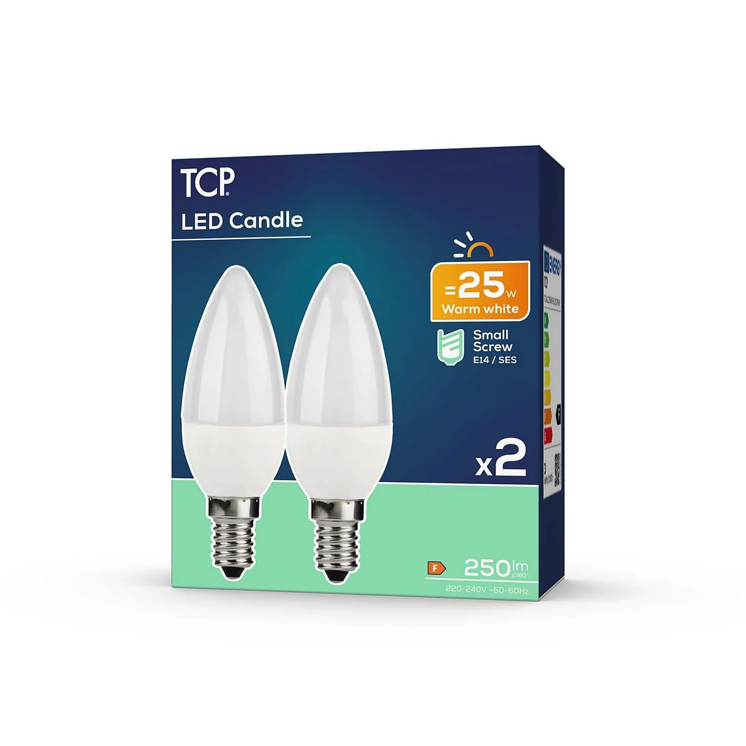 TCP LED Candle 25W SES Warm - 2 Pack 2 TCP LED Candle 25W SES Warm - 2 Pack - Image 2