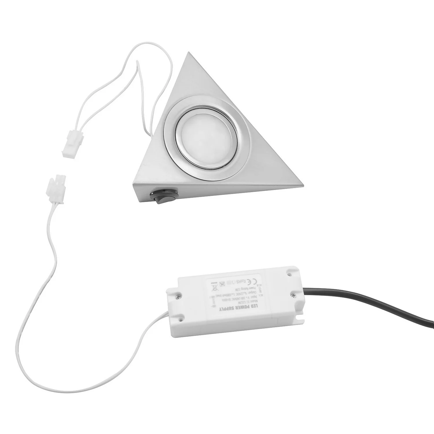 Arlec 3 Pack LED Triangle Cabinet Lights 3 Arlec 3 Pack LED Triangle Cabinet Lights - Image 3