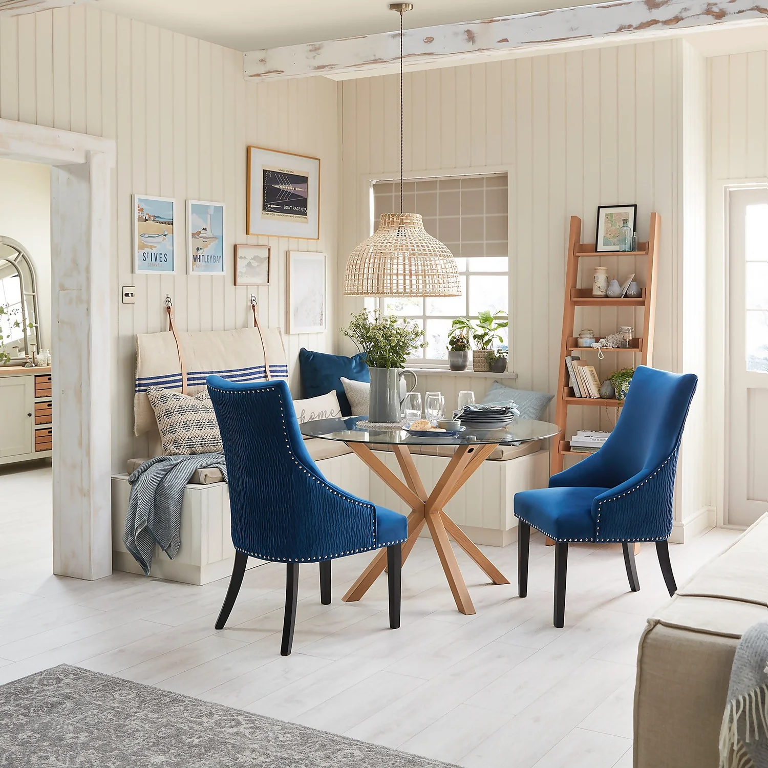 Ludlow Round Glass Dining Table 2 Ludlow Round Glass Dining Table - Image 2