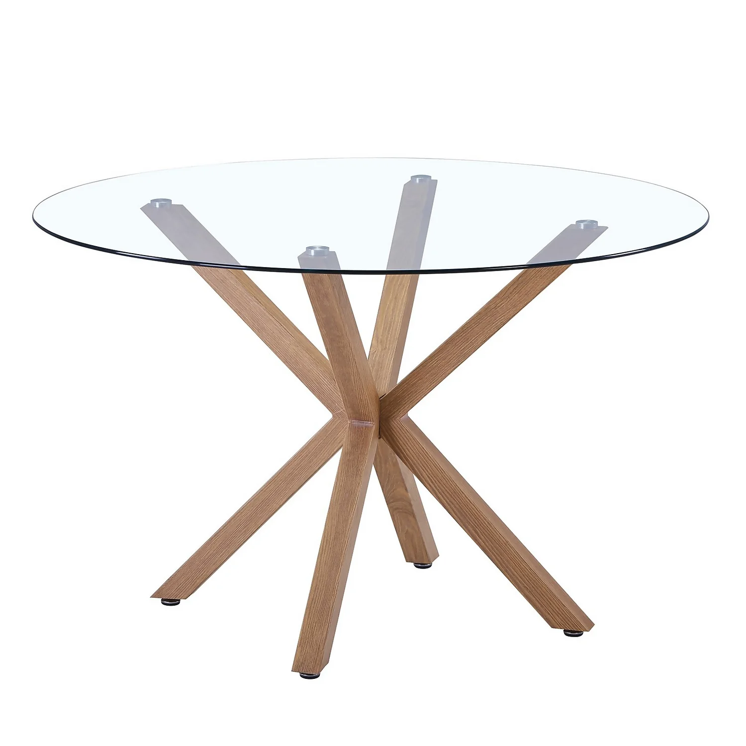 Ludlow Round Glass Dining Table 1 Ludlow Round Glass Dining Table