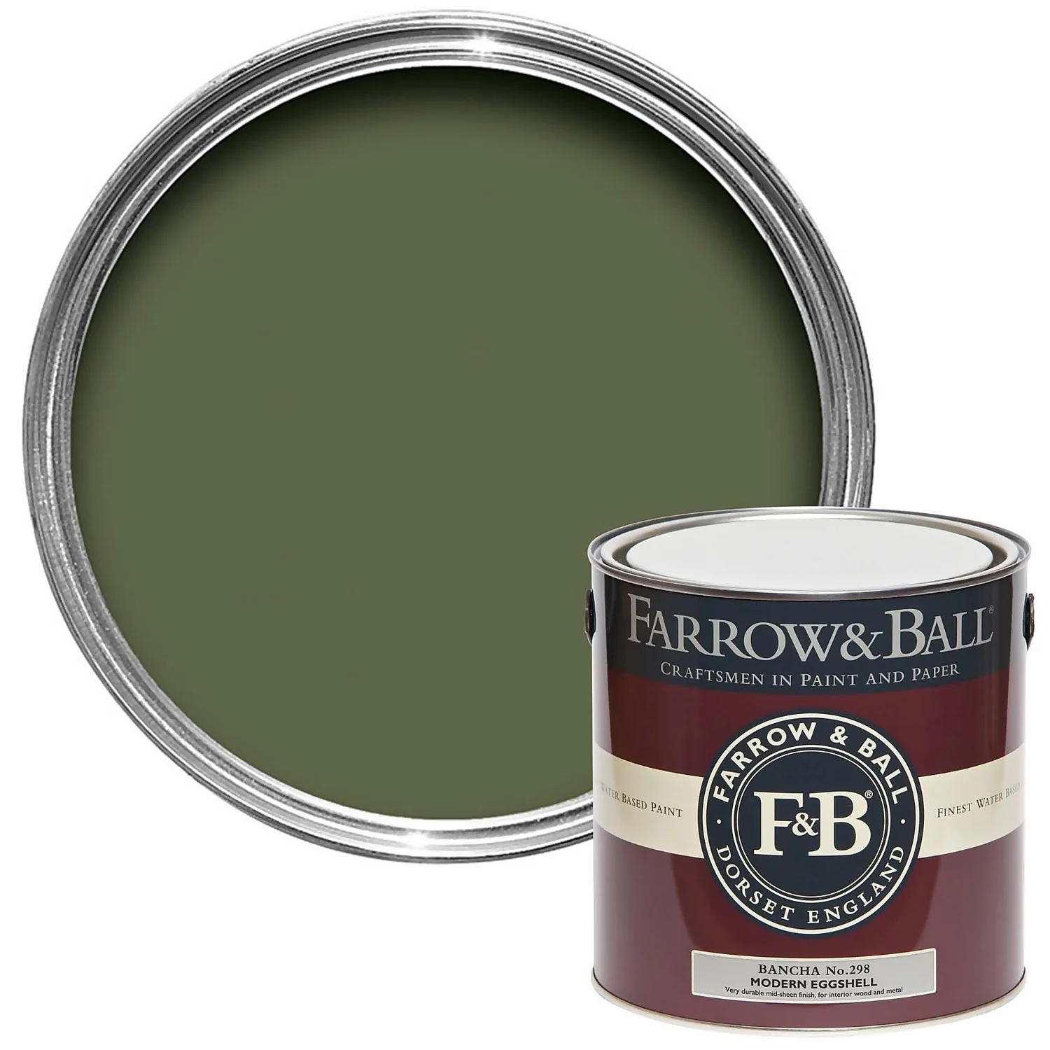 Farrow & Ball Modern Eggshell Paint Bancha - 2.5L 1 Farrow & Ball Modern Eggshell Paint Bancha - 2.5L