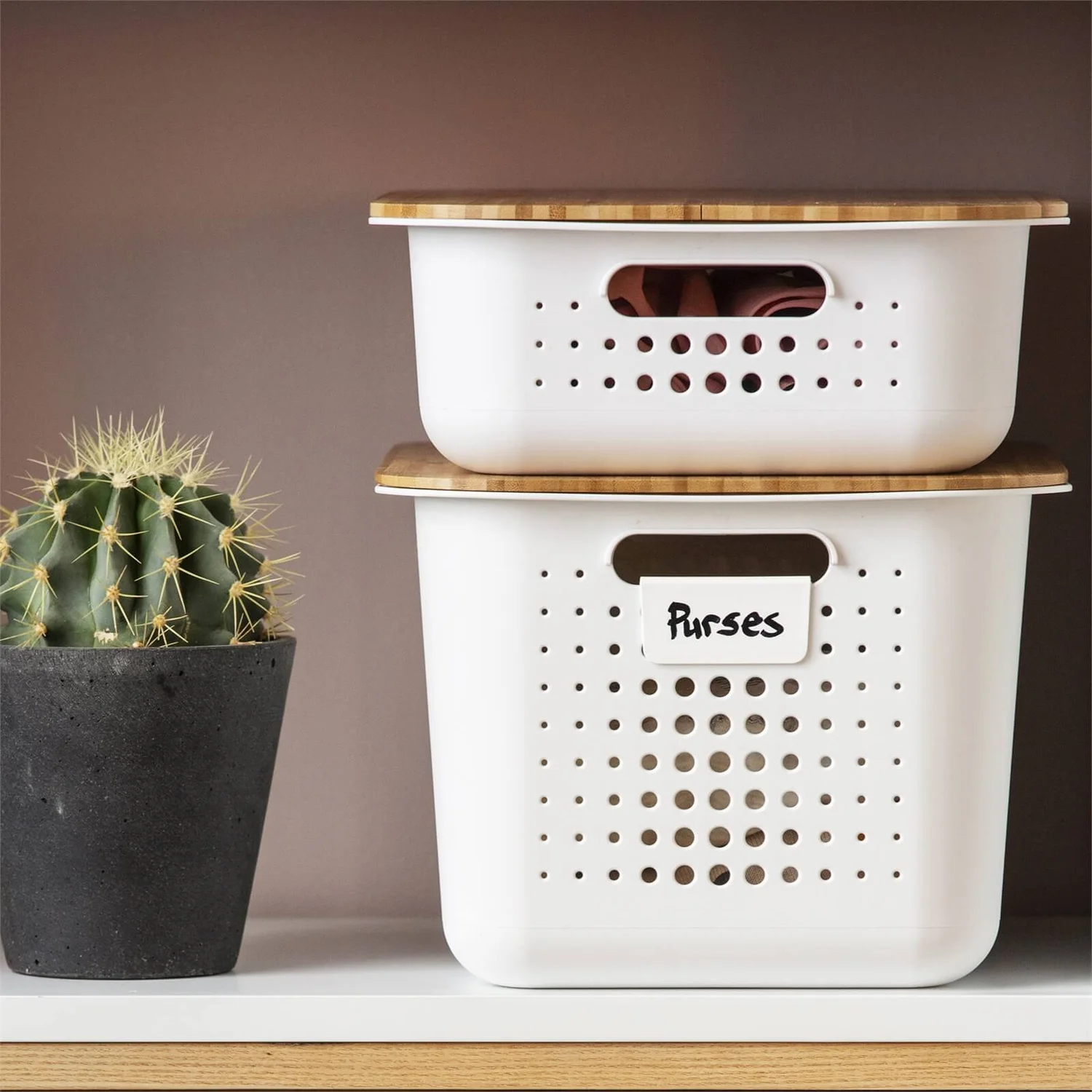 Smartstore 10L Wardrobe Basket - White 3 Smartstore 10L Wardrobe Basket - White - Image 3