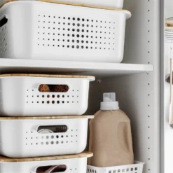 Smartstore 6L Wardrobe Basket - White 10 Smartstore 6L Wardrobe Basket - White -Cheap Deco Casa Store 12826433 1494833172887105