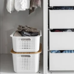 Smartstore 13L Wardrobe Basket - White 10 Smartstore 13L Wardrobe Basket - White -Cheap Deco Casa Store 12826434 5544833173542101