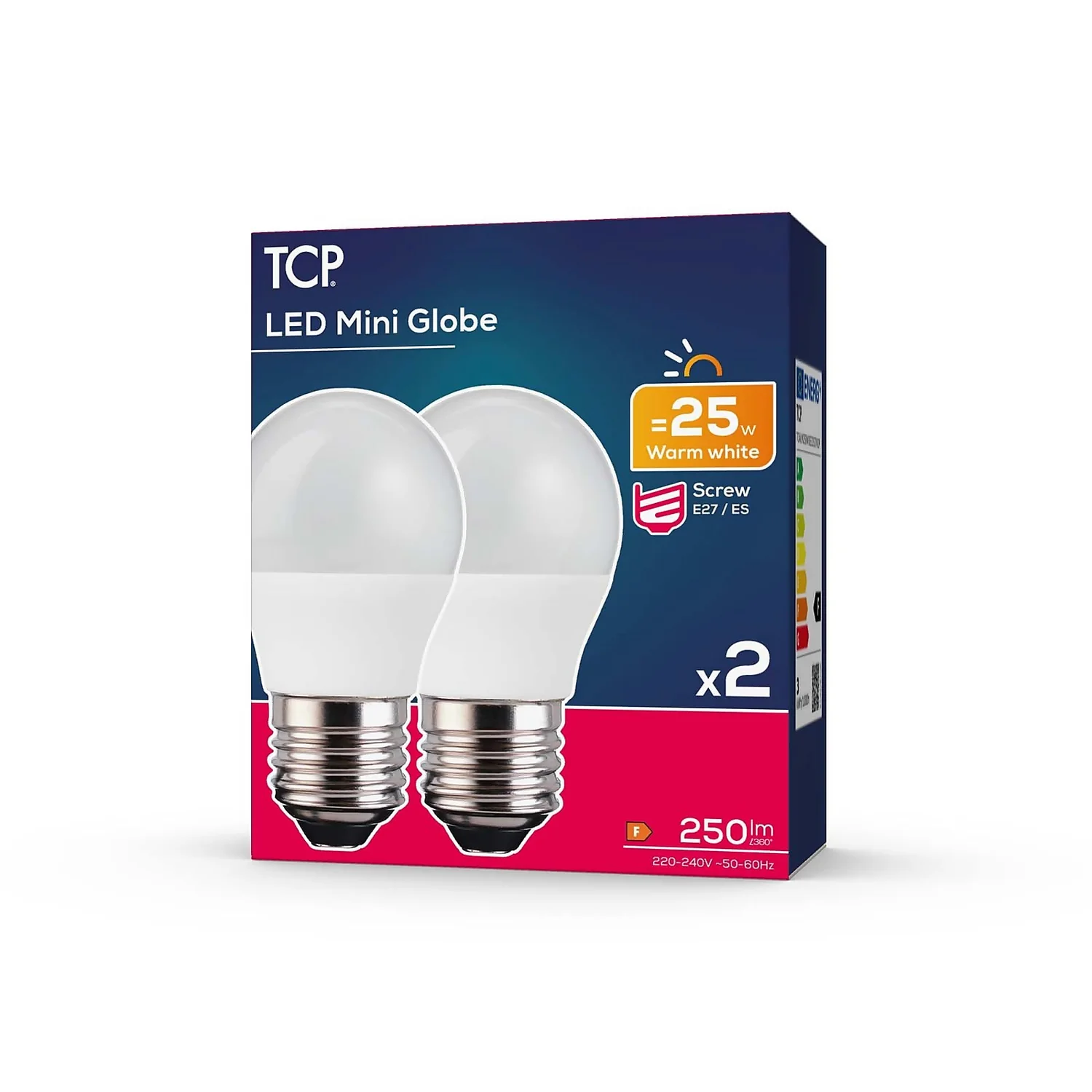TCP LED Globe 25W ES Warm Nd Light Bulb - 2 Pack 2 TCP LED Globe 25W ES Warm Nd Light Bulb - 2 Pack - Image 2