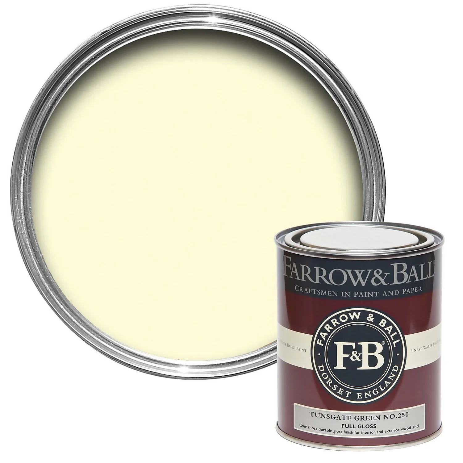 Farrow & Ball Full Gloss Paint Archive Collection: Tunsgate Green - 750ml 1 Farrow & Ball Full Gloss Paint Archive Collection: Tunsgate Green - 750ml