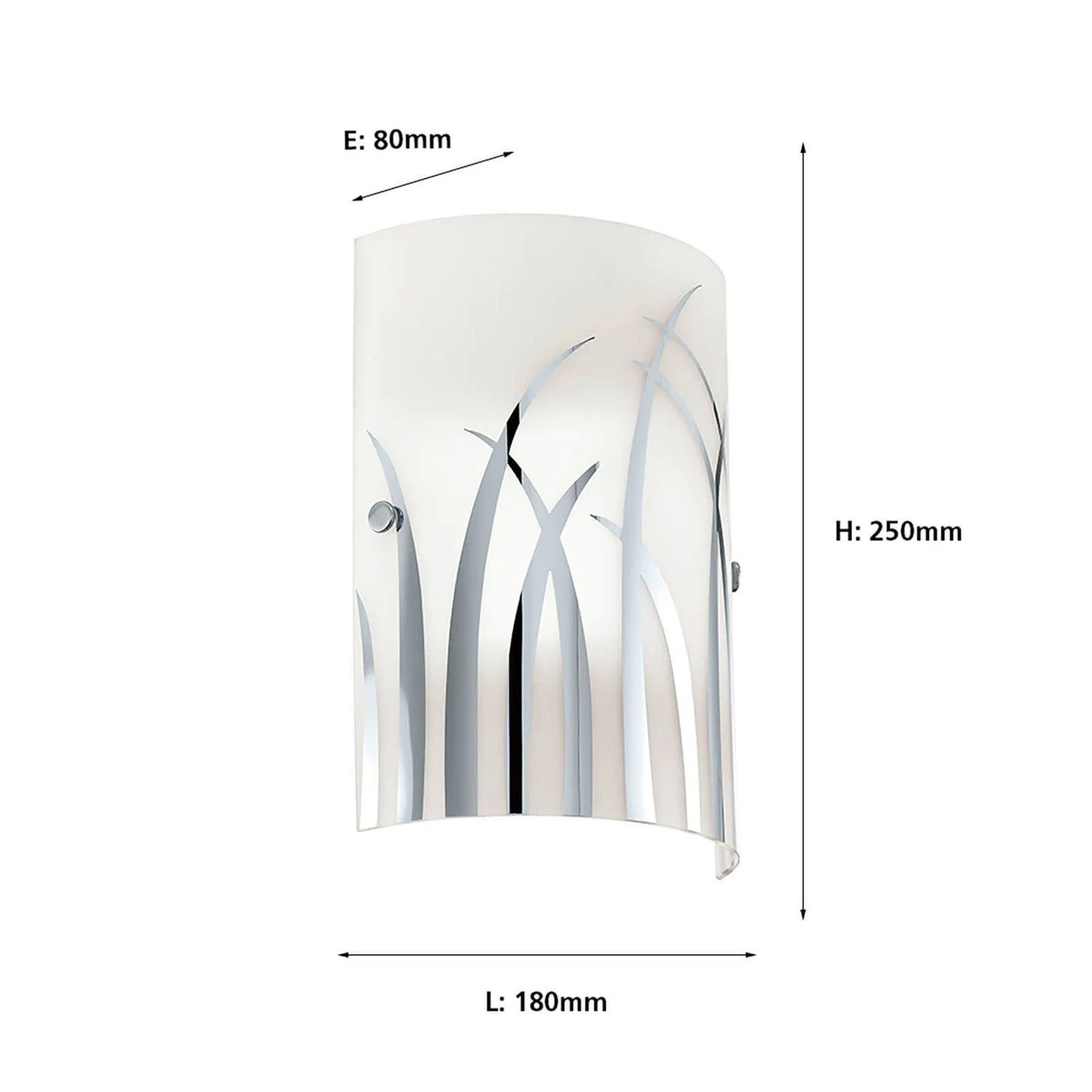 Eglo Rivato Wall Light - Chrome & White 3 Eglo Rivato Wall Light - Chrome & White - Image 3