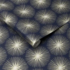 Sublime Fire Circle Gold Wallpaper -Cheap Deco Casa Store 12828920 1714833171829665