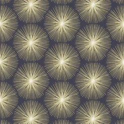 Sublime Fire Circle Gold Wallpaper