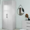 Fitted Bedroom Shaker Double Wardrobe - Grey