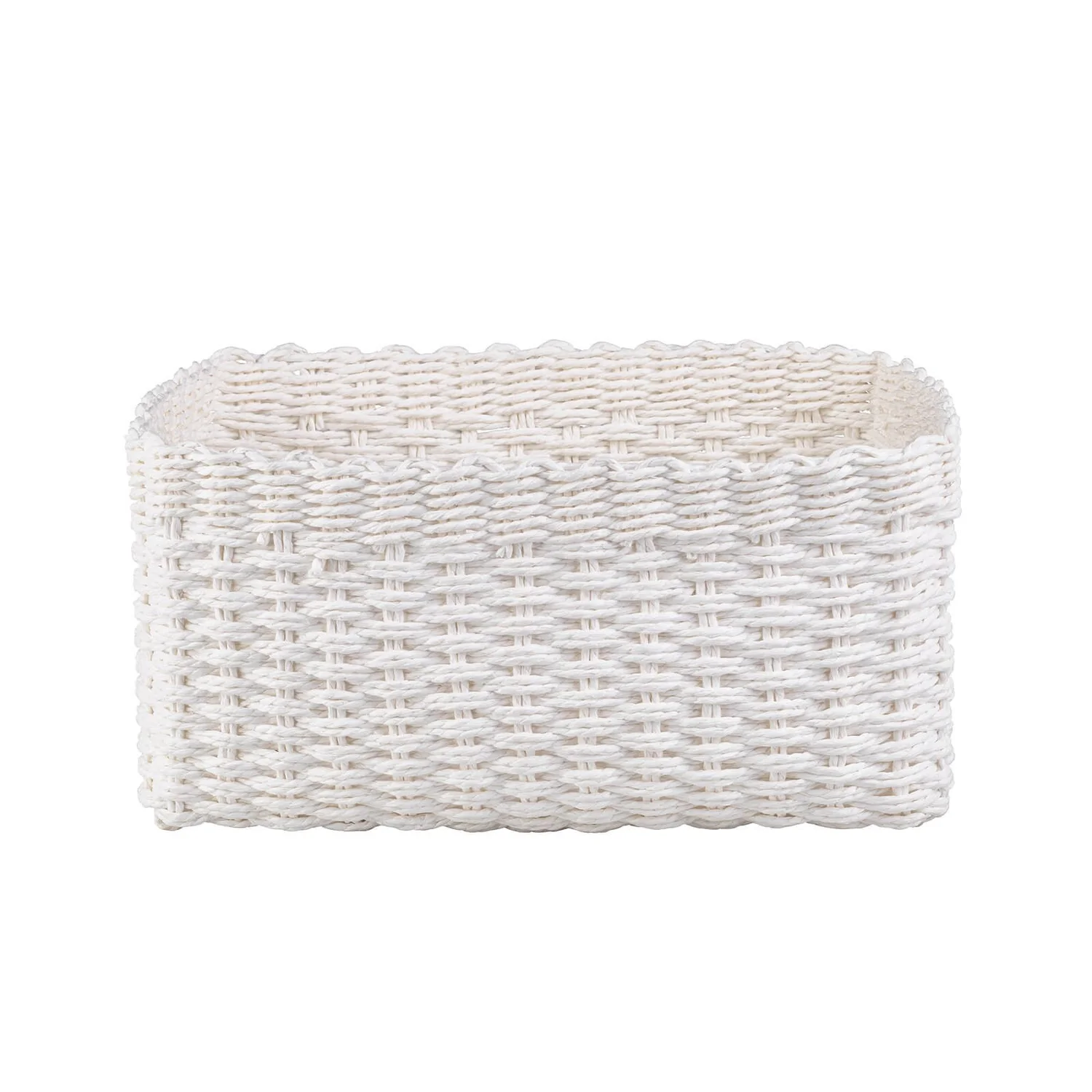 Paper Rope Basket - White 2 Paper Rope Basket - White - Image 2