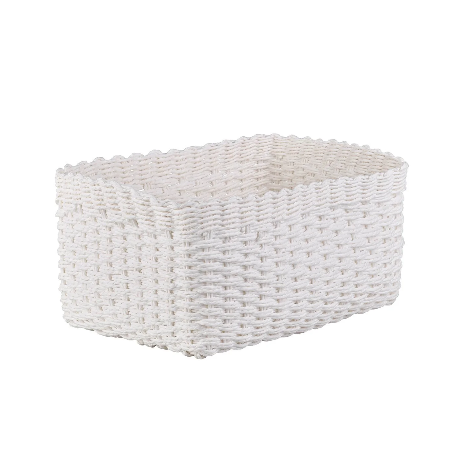 Paper Rope Basket - White 1 Paper Rope Basket - White