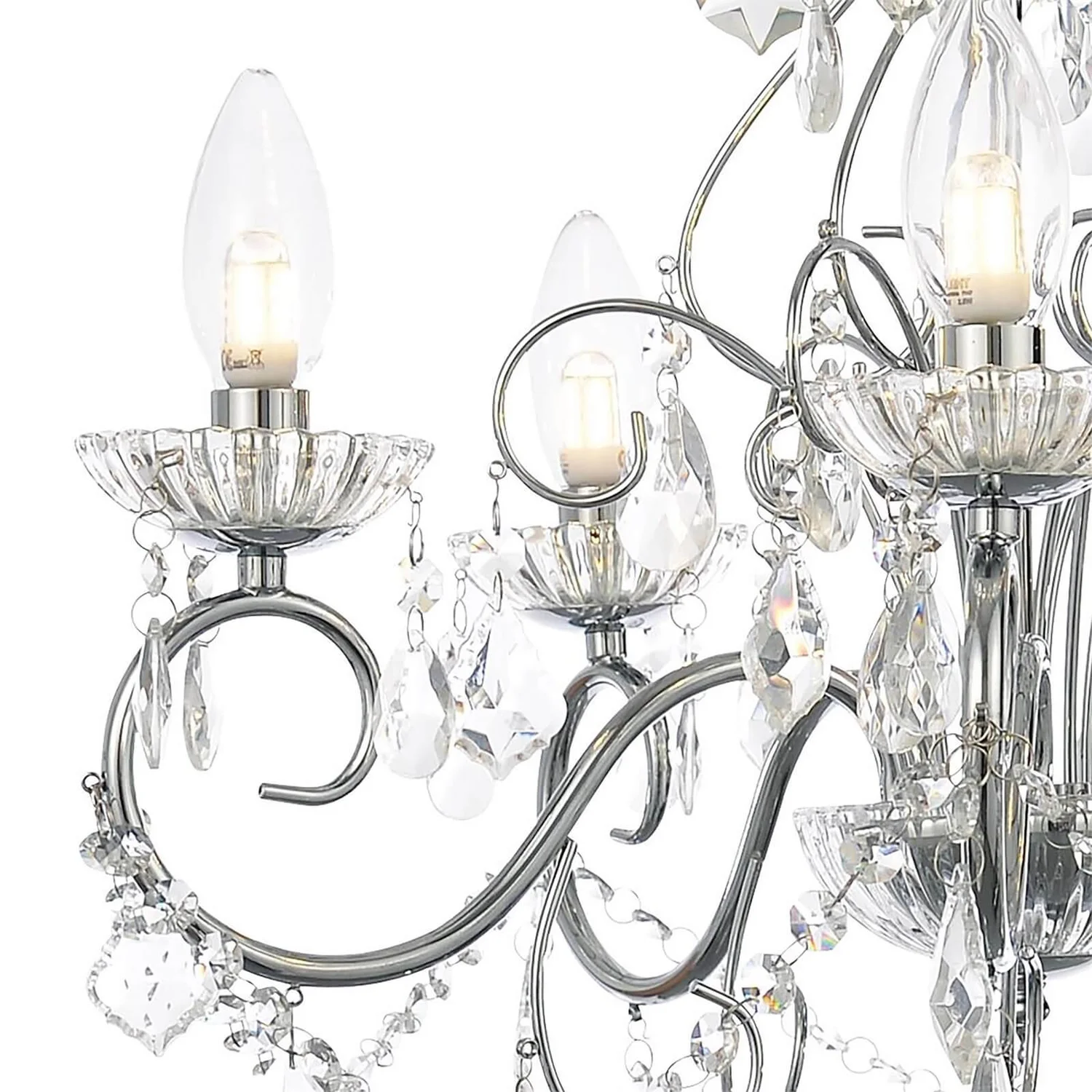 Vela 5 Light Bath Chandelier - Chrome 2 Vela 5 Light Bath Chandelier - Chrome - Image 2