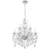 Vela 9 Light Bath Chandelier - Chrome