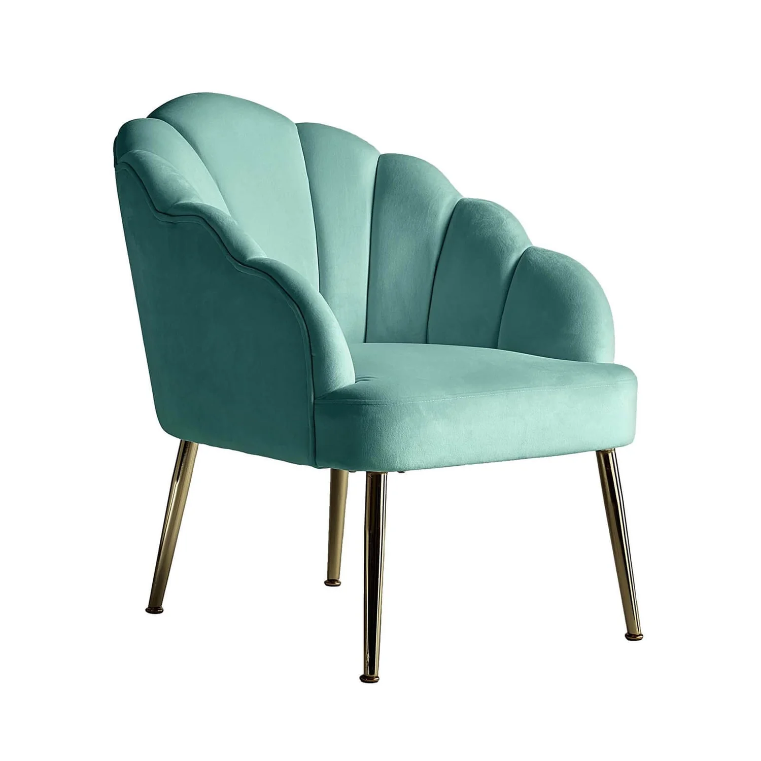 Sophia Scallop Occasional Chair - Duck Egg Blue 1 Sophia Scallop Occasional Chair - Duck Egg Blue