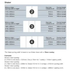 Shaker 3 Door Sliding Wardrobe Kit Oak Panel / Mirror With Oak Frame (W)2136 X (H)2260mm -Cheap Deco Casa Store 12835300 3534987631921490