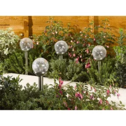Crackle Ball Solar Outdoor Stake Light - 8cm -Cheap Deco Casa Store 12835748 1684832990092773