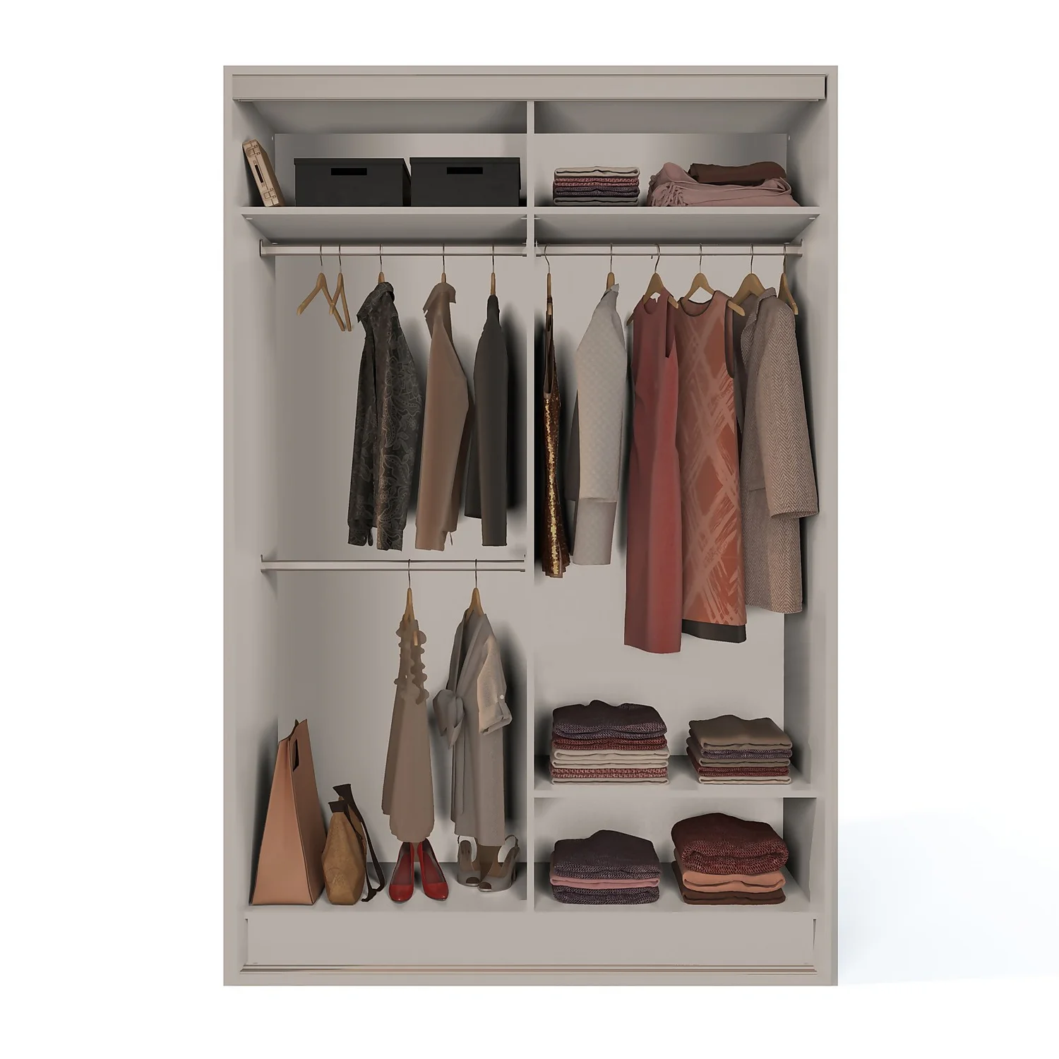 Cashmere Freestanding Sliding Wardrobe With Interiors (W)1220mm 3 Cashmere Freestanding Sliding Wardrobe With Interiors (W)1220mm - Image 3
