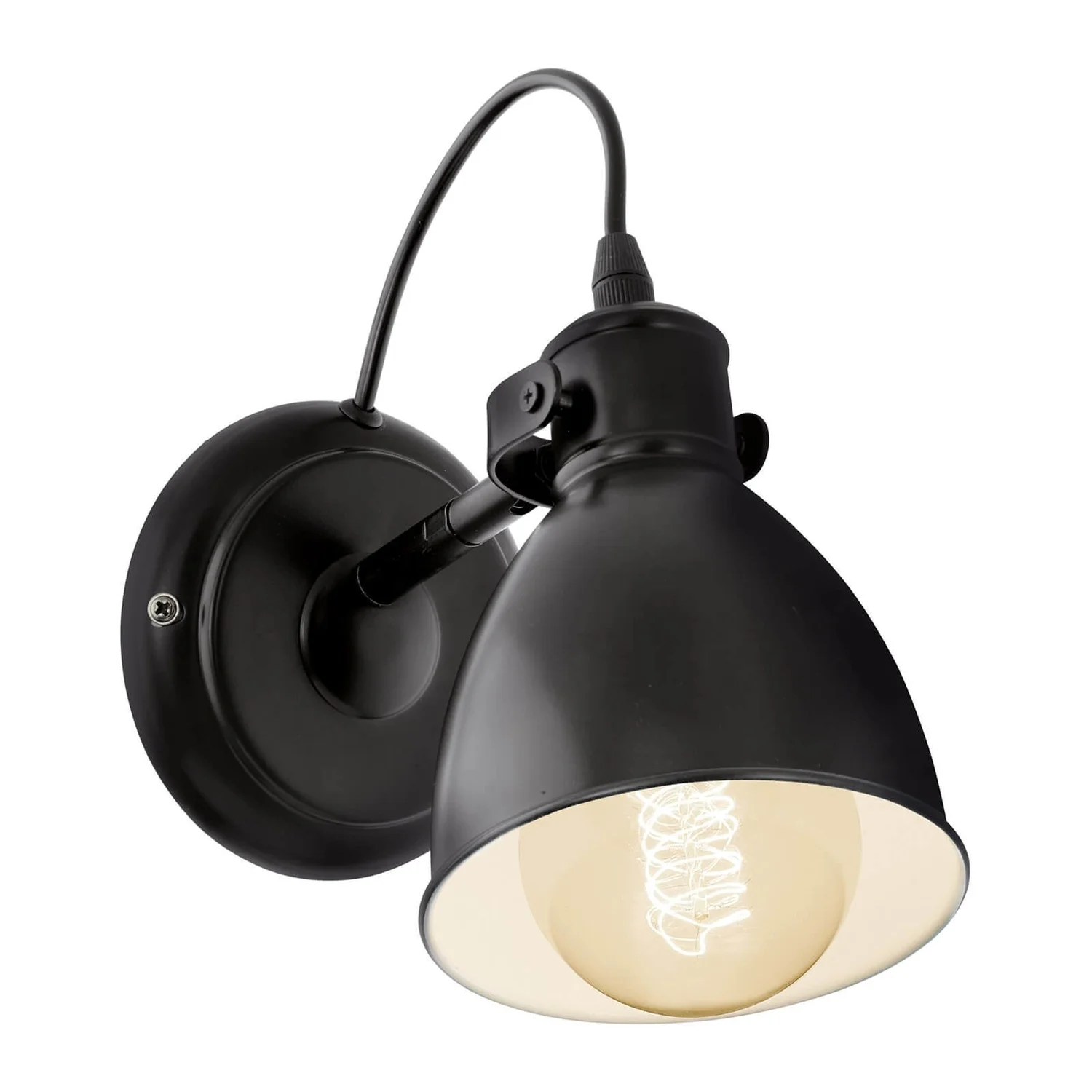 Eglo Priddy Wall Light - Black 2 Eglo Priddy Wall Light - Black - Image 2