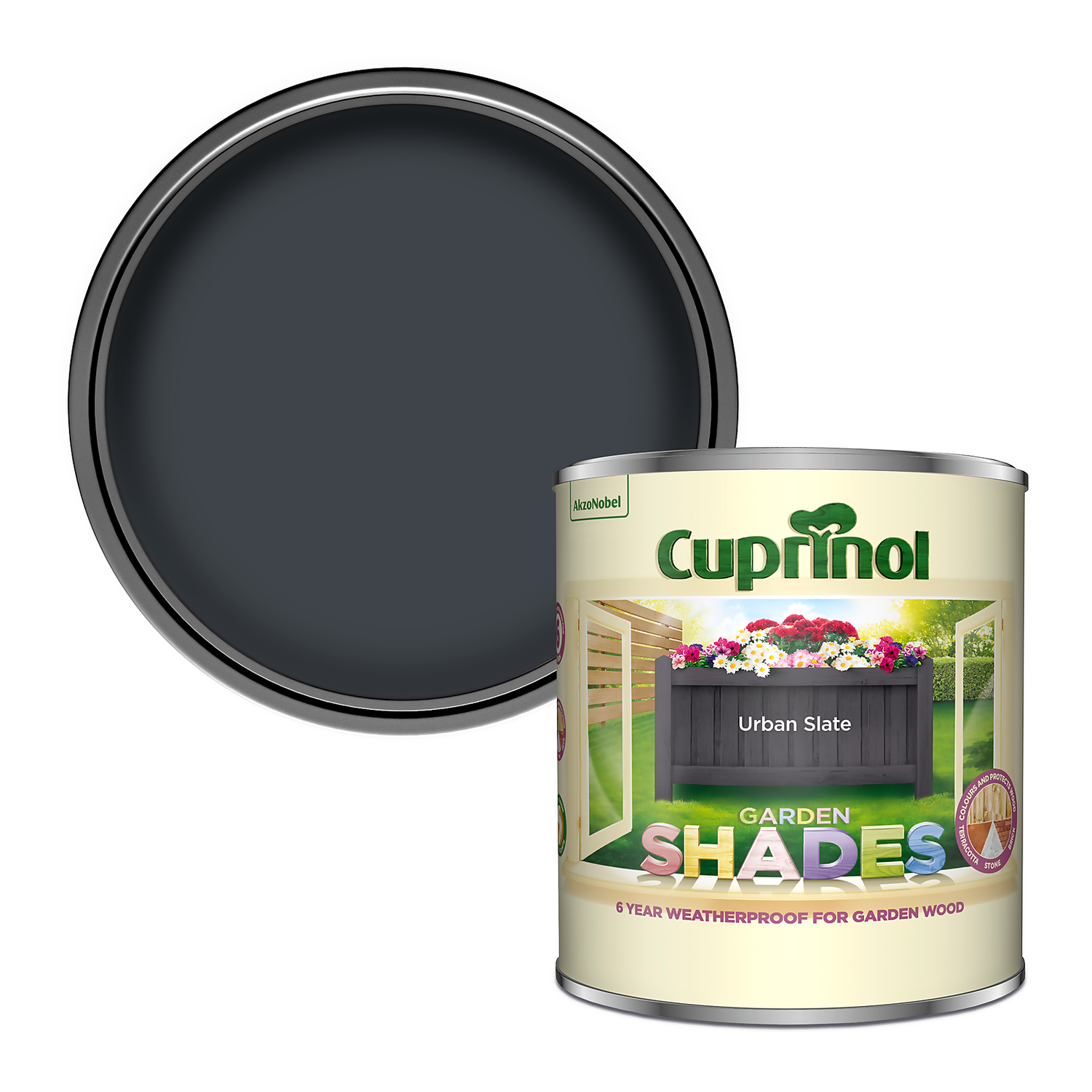 Cuprinol Garden Shades Urban Slate - 1L 1 Cuprinol Garden Shades Urban Slate - 1L