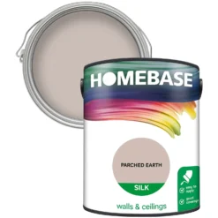 Homebase Silk Emulsion Paint Parched Earth - 5L