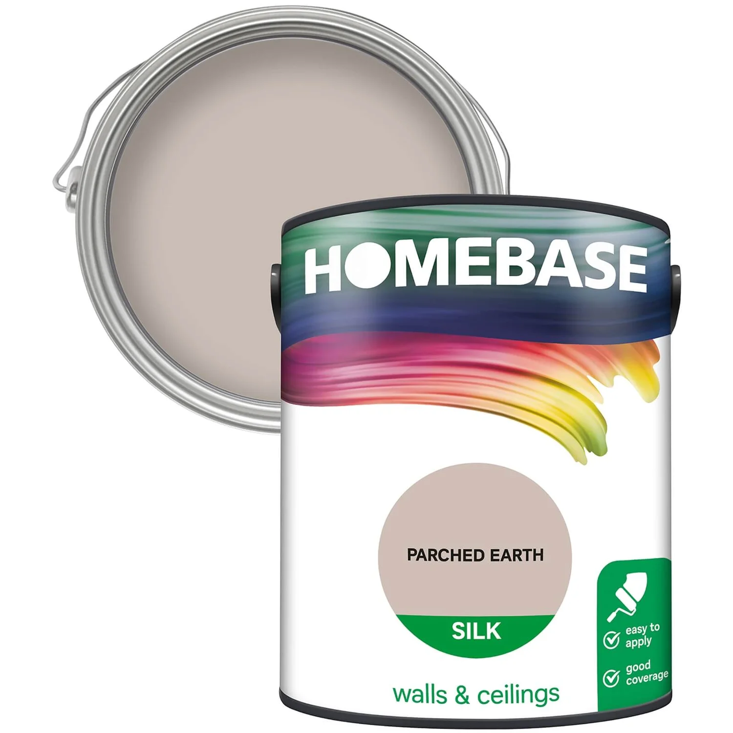 Homebase Silk Emulsion Paint Parched Earth - 5L 1 Homebase Silk Emulsion Paint Parched Earth - 5L