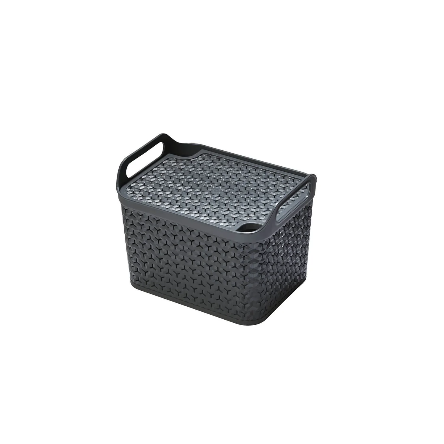 Medium Urban Storage Basket With Lid - Graphite 1 Medium Urban Storage Basket With Lid - Graphite