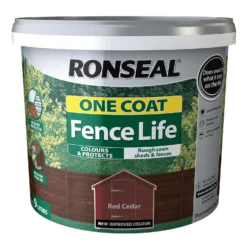 Ronseal One Coat Fence Life Paint Red Cedar - 9L 7 Ronseal One Coat Fence Life Paint Red Cedar - 9L -Cheap Deco Casa Store 12837604 1044942087320246