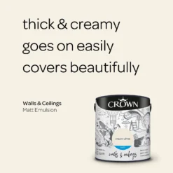 Crown Walls & Ceilings Matt Emulsion Paint Cream White - 2.5L 12 Crown Walls & Ceilings Matt Emulsion Paint Cream White - 2.5L -Cheap Deco Casa Store 12838321 1104969531590657