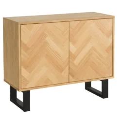 Skelby Herringbone Oak Sideboard