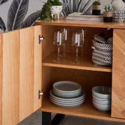 Skelby Herringbone Oak Sideboard 10 Skelby Herringbone Oak Sideboard -Cheap Deco Casa Store 12838834 5464832960232024