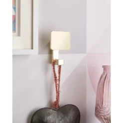 Square Back Hook - Brushed Brass 5 Square Back Hook - Brushed Brass -Cheap Deco Casa Store 12839152 1444995166088883