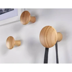 Wood Dots Hook Set - Oak Effect -Cheap Deco Casa Store 12839179 3064833202168188